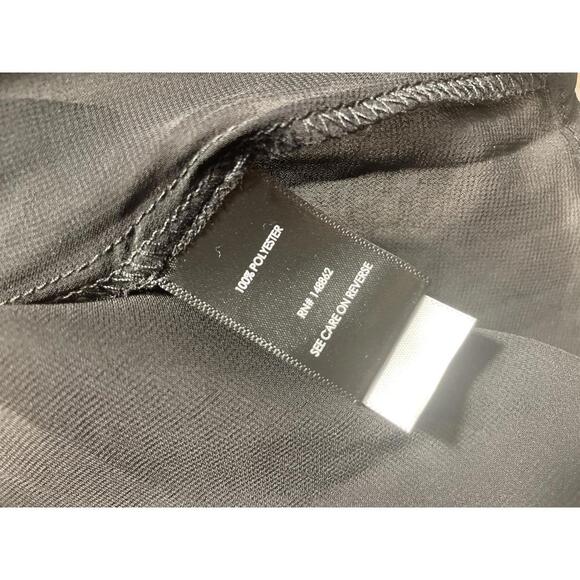 Torrid Blouse Women's Size 1 Black Long Sleeve Collar NWT - Picture 5 of 8